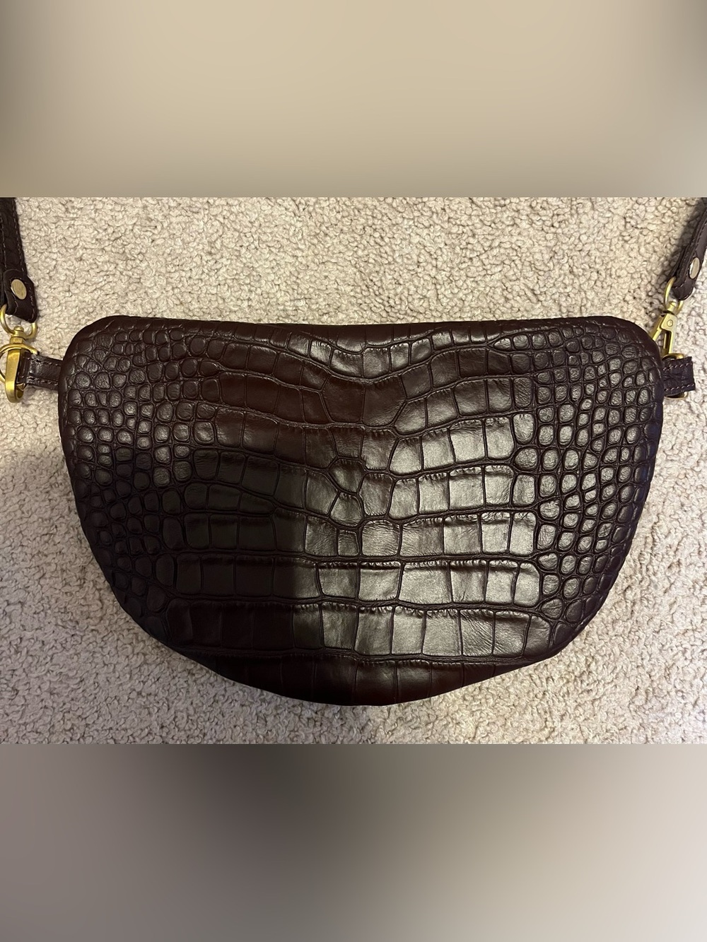 Abby Alley Midi Sling Espresso Croco - Picture 4 of 9